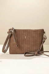 Τσαντάκι Χειρός & Χιαστί Καφέ