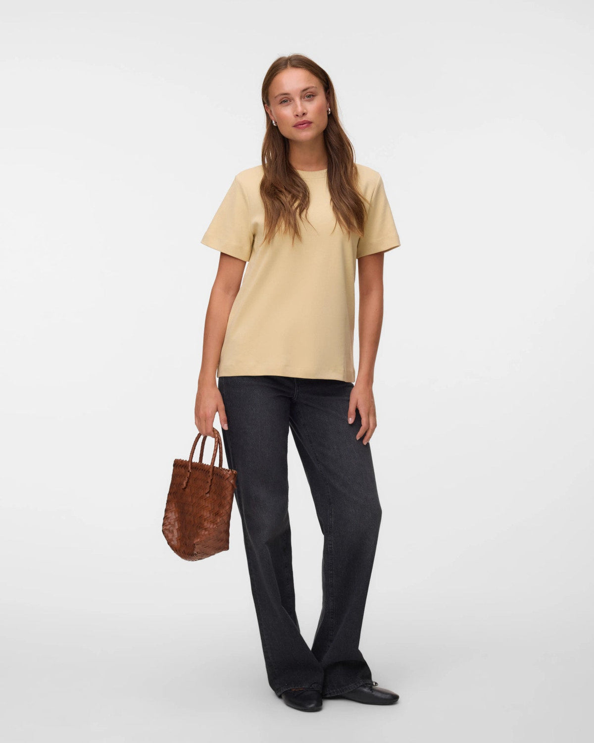 T-shirt Basic Οργανικό Βαμβάκι Μπεζ