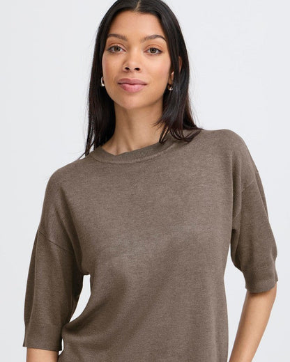 Πλεκτή Μπλούζα Relaxed Fit