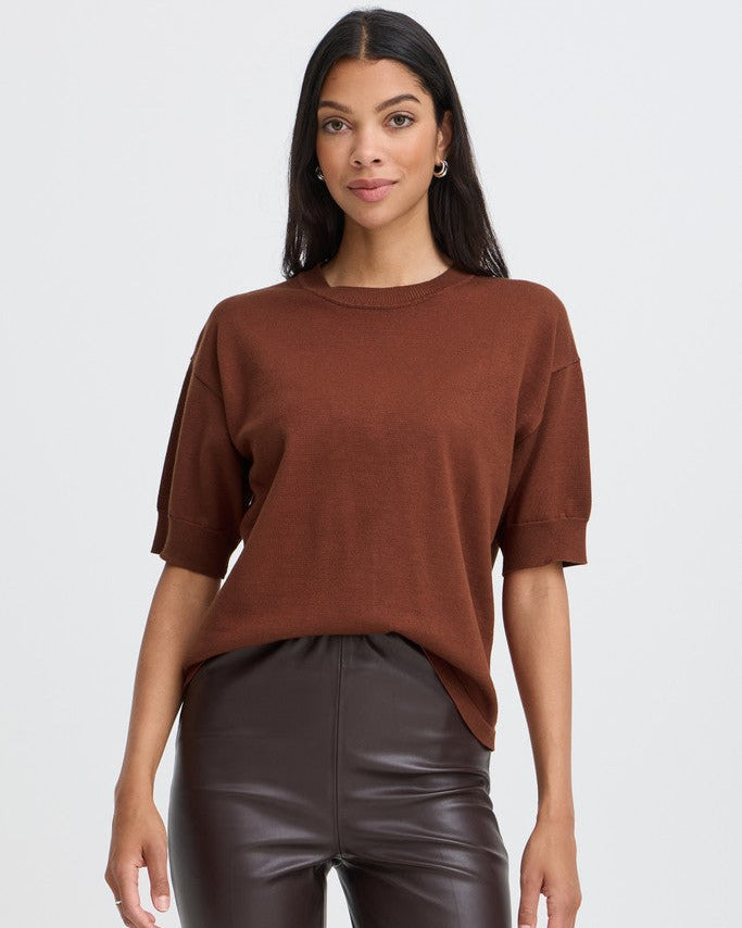 Πλεκτή Μπλούζα Relaxed Fit