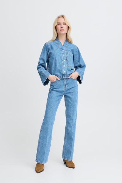 Παντελόνι Flare Jeans Ψηλόμεσο