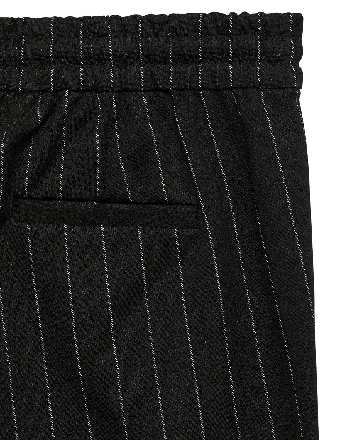 VERO MODA παντελόνι ελαστική μέση black white stripe - λεπτομέρεια ελαστικής μέσης