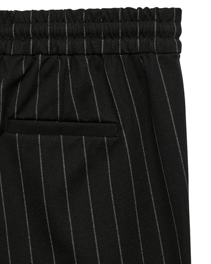VERO MODA παντελόνι ελαστική μέση black white stripe - λεπτομέρεια ελαστικής μέσης