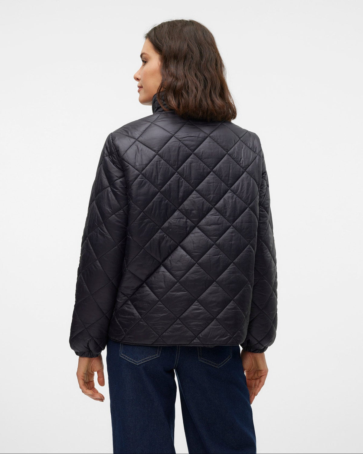 VERO MODA Puffer Μπουφάν Ψηλός Γιακάς Ελαφρύ Γέμισμα πίσω όψη